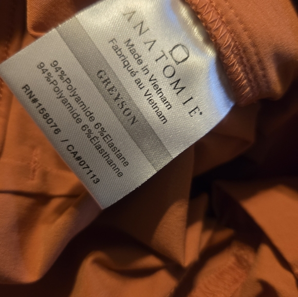 Anatomie Greyson Women's Large Ginger Stretch Wide Leg Pants 32X31 New - Picture 8 of 8